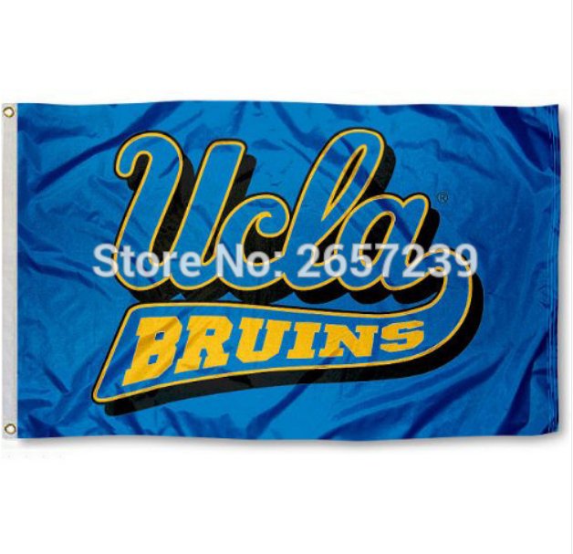 UCLA California Bruins University Flag 3x5FT NCAA banner 100D Polyester brass grommets custom66