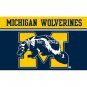 Michigan Wolverines wordmark Flag 3x5FT NCAA banner 100D Polyester brass grommets custom66