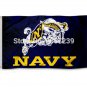 NCAA Navy Midshipmen Flag 3x5FT banner 100D Polyester brass grommets custom66,free shipping