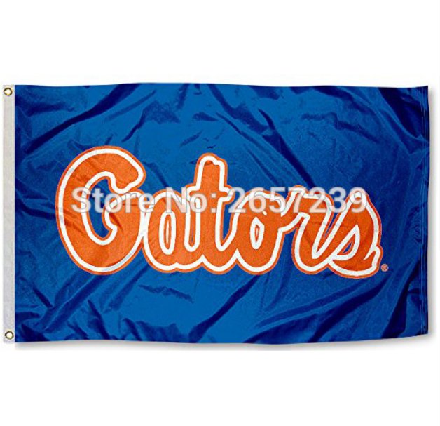 UF Florida Gators University Flag 3x5FT NCAA banner 100D Polyester brass grommets custom66