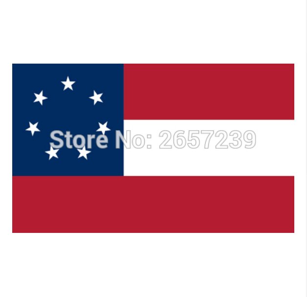 CSA Southern States Stars and Bars Flag 3x5FT banner 100D Polyester brass grommets custom66
