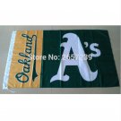 Oakland Athletics logo wordmark Flag3x5FT MLB banner 100D Polyester brass grommets custom flag Oakland Athletics logo wordmark Flag3x5FT MLB banner 100D Polyester brass grommets custom flag