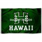 Hawaii Warriors Flag 3x5FT NCAA banner 100D Polyester brass grommets custom flags, Free Shipping