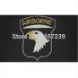US 101st Black Airborne Flag banner 3x5 FT 100D Polyester brass grommets custom005, Free Shipping