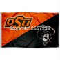 OSU Cowboys Divided Logo College Flag 3x5FT NCAA banner 100D Polyester brass grommets custom66