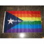 3x5FTPuerto Rico Rainbow Gay Pride Flag banner 100D Polyester brass grommets custom,Free Shipping