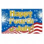 HAPPY Fourth OF July Flag 3x5FT banner 100D 150X90CM Polyester brass grommets custom66,free shipping