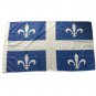 Quebec State Flag 3x5FT banner 100D 150X90CM Polyester brass grommets custom66, Free Shipping