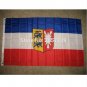Schleswig Holstein Germany flag 3x5FT banner 100D Polyester brass grommets custom,Free Shipping