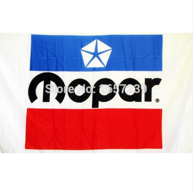 VINTAGE MOPAR RED WHITE BLUE Flag 3x5FT banner 100D 150X90CM Polyester brass grommets custom66