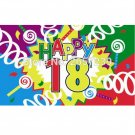 Happy 18 birthday Flag 3x5FT banner 100D 150X90CM Polyester brass grommets custom66,free shipping