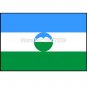 Kabardino Balkar Republic Flag Russia State Flag 100D Polyester3x5FT brass grommets custom flag