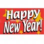Happy New Year Flag 3x5FT banner 100D 150X90CM Polyester brass grommets custom66,free shipping