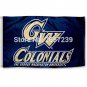 George Washington Colonials University Flag 3x5FT NCAA banner 100D Polyester brass grommets custom66