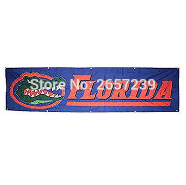 Florida State University Gator Flag 8x2FT NCAA banner 100D Polyester brass grommets custom66