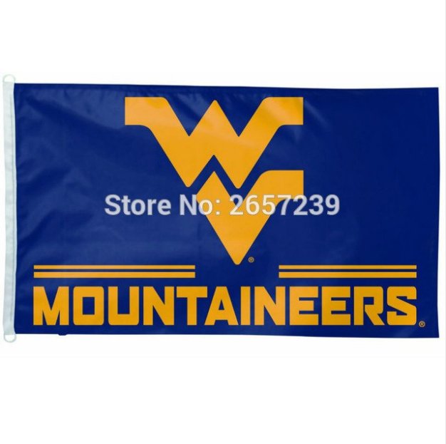 West Virginia Mountaineers Flag 3x5FT NCAA banner 100D  Polyester brass grommets custom66