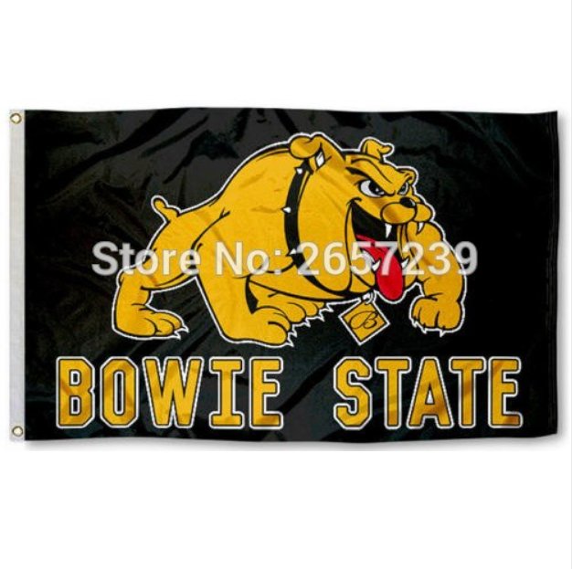 Bowie State University Bulldogs Flag 3x5FT NCAA banner 100D Polyester brass grommets custom66