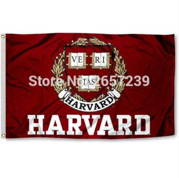 Harvard University Crimson Flag 3x5FT NCAA banner 100D Polyester brass grommets custom66