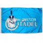 Citadel Bulldogs Blue University Large Flag 3x5FT NCAA banner 100D Polyester brass grommets custom66