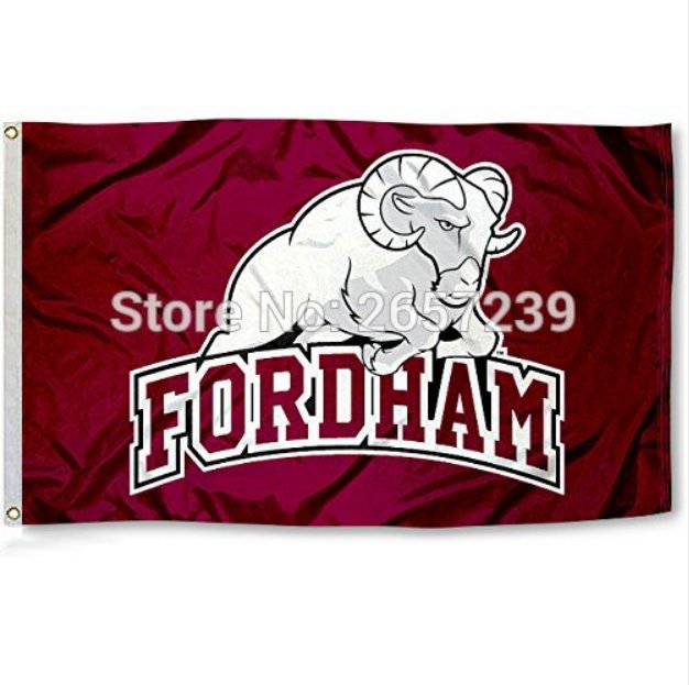 Fordham Rams University Flag 3x5FT NCAA banner 100D Polyester brass grommets custom66