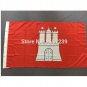 Hamburg German Germany Flag 3x5FT banner 100D Polyester brass grommets custom66, Free Shipping