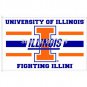NCAA Illinois Fighting Illini Flag 3x5FT banner 100D Polyester brass grommets custom66,free shipping