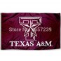 TEXAS A&M STAR NCAA Flag 3x5FT banner 100D 150X90CM Polyester brass grommets custom027