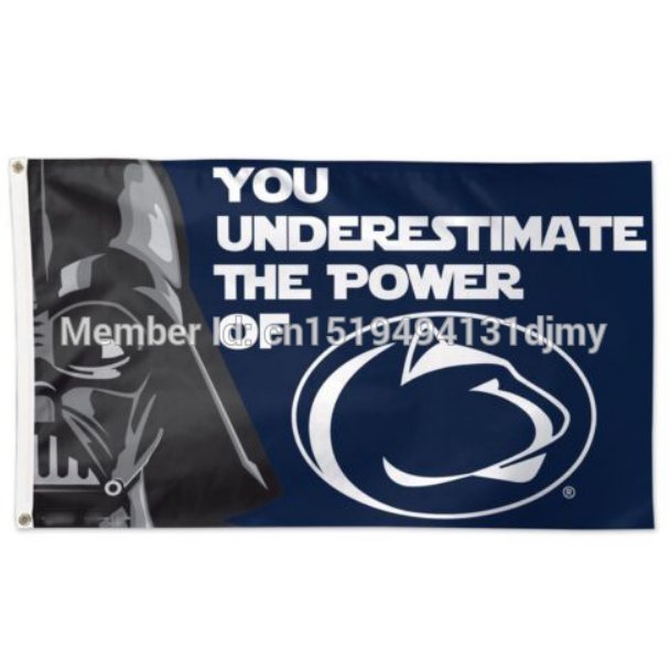 Penn State Nittany Lions NCAA Star Wars Flag  banner 3x5 FT 100D Polyester brass grommets custom002