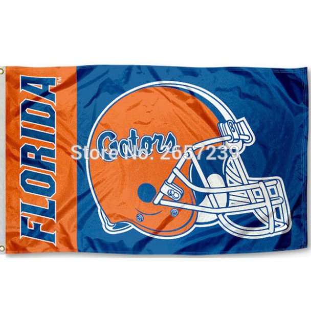 Florida Gators College Helmet Flag 3x5FT NCAA banner 100D Polyester brass grommets custom66