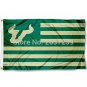USF Bulls Striped Flag 3x5FT NCAA banner 150X90CM 100D Polyester brass grommets custom,Free Shipping