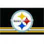 Pittsburgh Steelers Three Lines Flag NFL banner 100D 150X90CM Polyester brass grommets custom66