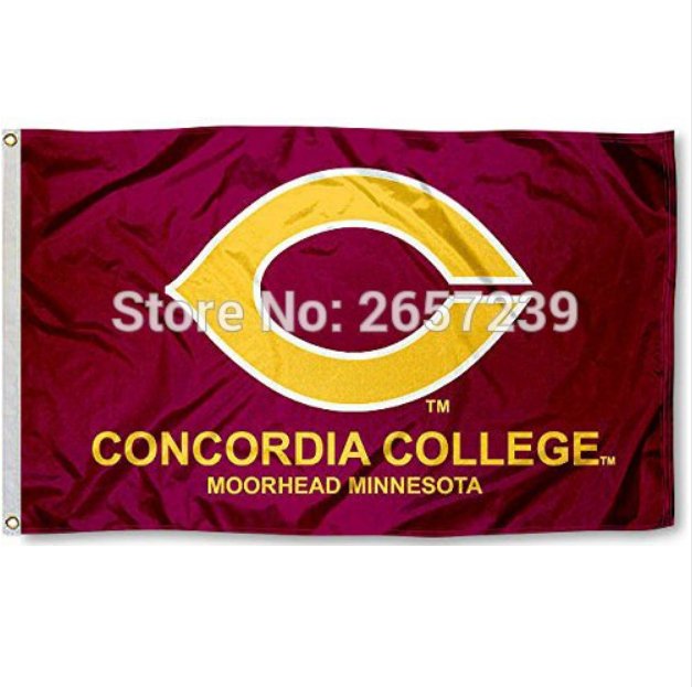 Concordia College Cobbers Flag 3x5FT NCAA banner 100D Polyester brass grommets custom66