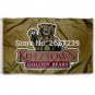 Kutztown Bears Gold Flag 3x5FT NCAA banner 100D Polyester brass grommets custom66,free shipping