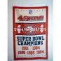 San Francisco 49ers super bowl champions Flag 3x5FT NFL banner 100D Polyester brass grommets custom