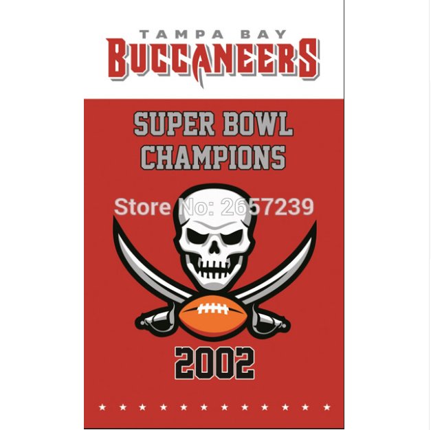 Tampa Bay Buccaneers Flag 3x5FT NFL banner 100D Polyester brass grommets custom,Free Shipping
