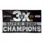 Las Vegas Raiders Super Bowl 3X Champi flag3x5FT NFL banner 100D Polyester brass grommets custom