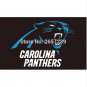 Carolina Panthers wordmackBLACK Flag 3x5FT NFL banner 100D Polyester brass grommets custom flag
