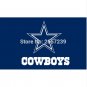 Dallas Cowboys wordmack BLUE Flag 3x5FT NFL banner 100D Polyester brass grommets custom flag