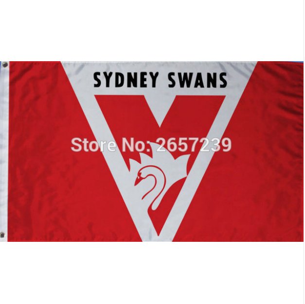 Sydney Swans Flag 3x5FT AFL banner 100D 150X90CM Polyester brass grommets custom66,free shipping