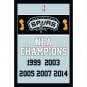 SAN Antonio spurs Champions Flag 3x5FT NBA banner 100D Polyester brass grommets custom66