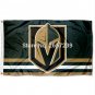 VEGAS GOLDEN KNIGHTS THREE LINES Flag 3x5FT NHL banner 100D Polyester brass grommets custom