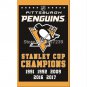 NHL Pittsburgh Penguins CHAMPIONS Flag 3x5FTbanner 100D Polyester brass grommets custom