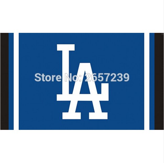 Los Angeles Dodgers Column Flag 3x5FT mlb banner150X90CM 100D Polyester brass grommets custom