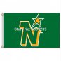 Minnesota North Stars Flag 3x5FT NHL banner 100D Polyester brass grommets custom66,Free Shipping