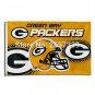 Green Bay Packers helmet Flag 3x5FT NFL banner 100D Polyester brass grommets custom flag