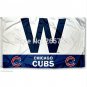MLB Chicago Cubs W LOGO column Flag 3x5FT banner 150X90CM 100D Polyester brass grommets custom