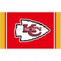 Kansas City Chiefs logo and column Flag 3x5FT NFL banner 100D Polyester brass grommets custom flag