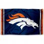 Denver Broncos blue colum Flag 3x5FT NFL banner 100D Polyester brass grommets custom, Free Shipping