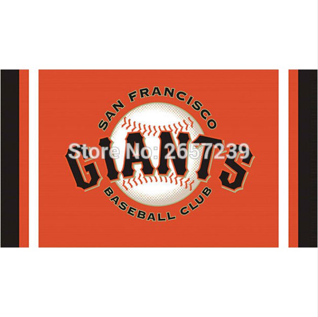 San Francisco Giants custom flag 3x5FT NHL banner 100D Polyester brass grommets custom,Free Shipping