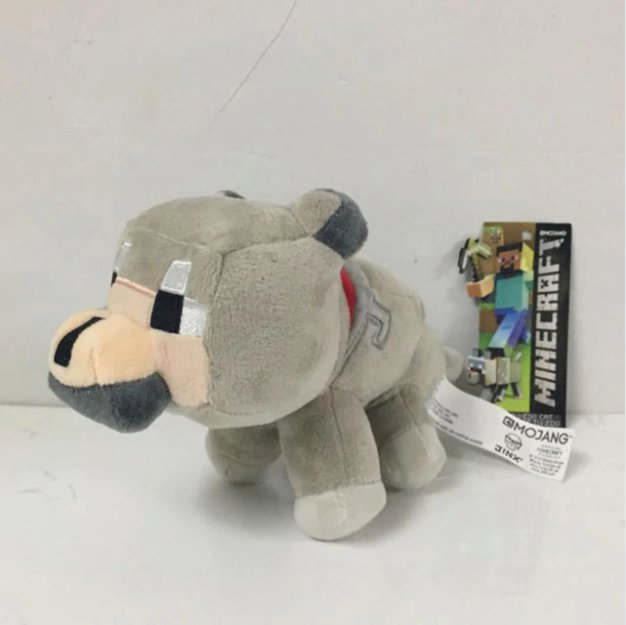 New Arrival Minecraft Stuffed Plush Toys 18-20cm Minecraft Snow Golem Steve Zombie Wolf Ocelot